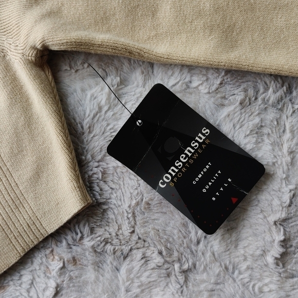 NWT Consensus Men's 100% Cotton Natural Taned XL T-shirt - Picture 3 of 13